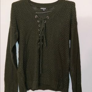Dark Green Long Sleeve Sweater
